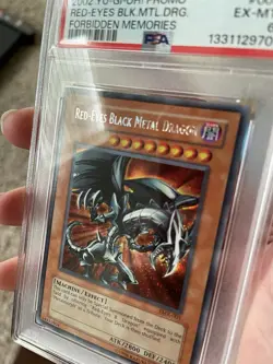 Red-Eyes Black Metal Dragon (Forbidden Memories) FMR-001 Yu-Gi-Oh! PSA 6 - Image 3