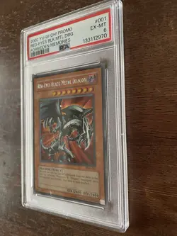Red-Eyes Black Metal Dragon (Forbidden Memories) FMR-001 Yu-Gi-Oh! PSA 6 - Image 4