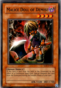 Malice Doll of Demise SOD-EN018 Unlimited - Yu-Gi-Oh! TCG Common - Image 1