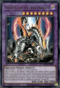 Titaniklad The Ash Dragon - Ultra Rare 1st Edition MP21-EN125 - NM - YuGiOh - Image 1