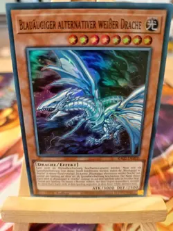 Blauaugiger Alternativer Weißer Drache RA02-DE010 Super Rare Deutsch NM YUGIOH - Image 1