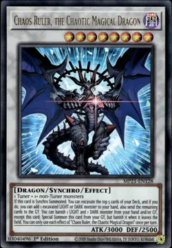 Chaos Ruler, The Chaotic Magical Dragon - Ultra Rare 1st Ed MP21-EN128 NM YuGiOh - Image 1