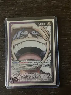 One Piece Monkey D. Luffy Leader OP05-061 5000 Power Card CCG Standard - Image 1