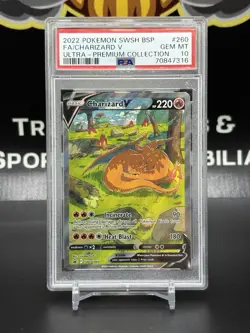 PSA 10 Charizard V SWSH260 Sword & Shield Promo Cards Holo - Image 1