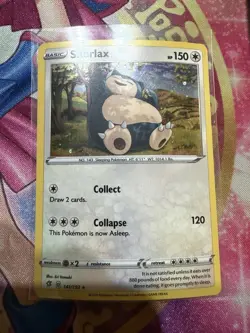 Snorlax 141/192 Cosmos Holo Rare Blister Promo Rebel Clash Pokemon Card LP - Image 1