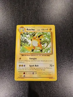 Pokemon TCG Raichu Non Holo Rare Card LV. 40 Evolutions 2016 36/108 - Image 1