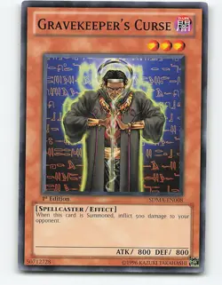 Gravekeeper's Curse #DR1-EN008 1st Edition Yugioh Card - Image 1