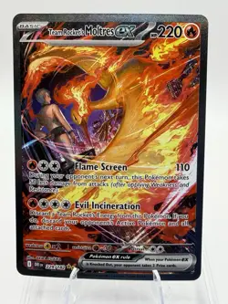 Pokemon TCG Moltres EX Team Rockets Card 229/182 Sir Destined Rivals - NM - Image 1