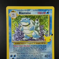 Blastoise 2/102 Pokemon Celebrations Classic Collection Holo Card - Image 2