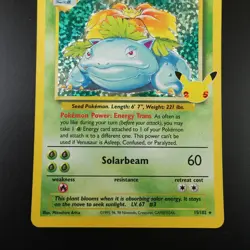 Venusaur 15/102 Pokemon Celebrations Classic Collection Holo Card - Image 3