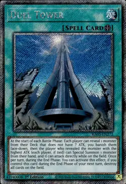 Duel Tower - Platinum Secret Rare 1st Edition RA03-EN273 YuGiOh Card - Image 1