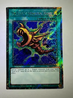 The Flute of Summoning Dragon RA03-EN087 Platinum Secret Rare 1st Edition Card - Image 1