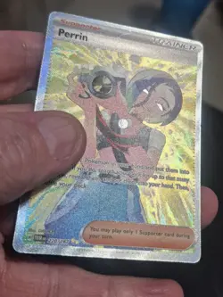 Pokemon Perrin 220/167 Sv06 Twilight Masquerade Holo Full Art Trainer Card TCG - Image 3