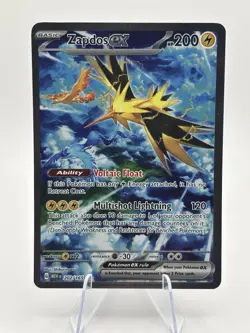 Pokemon TCG Zapdos EX 202/165 Scarlet & Violet 151 SIR Holo NM Card English - Image 1