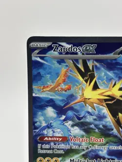 Pokemon TCG Zapdos EX 202/165 Scarlet & Violet 151 SIR Holo NM Card English - Image 2