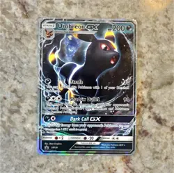 Umbreon GX SM36 Black Star Promo Full Art Holo 200 HP Pokemon TCG Card - Image 1