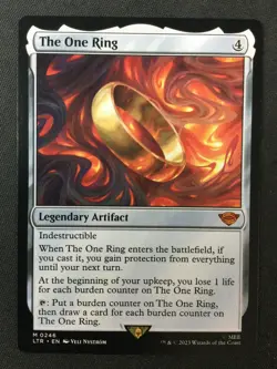 MTG Universes Beyond: LOTR: Tales of Middle-earth #246 The One Ring LP - Image 1