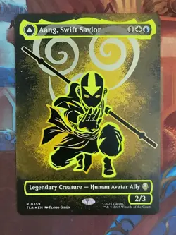 Aang, Swift Savior (Borderless) (Neon Ink Foil) Avatar: The Last Airbender Foil - Image 1