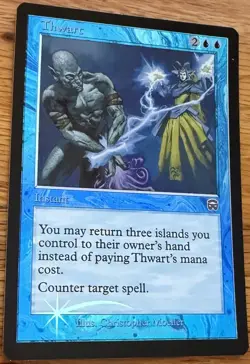 Magic The Gathering 1999 MTG Thwart Mercadian Masques FOIL Uncommon 108/350 NM - Image 1