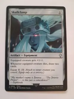 Skullclamp NM FINAL FANTASY VII FFVII Magic the Gathering MTG - Image 1