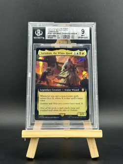 MTG Saruman, the White Hand Commander: the Lord of the Rings Foil Mythic BGS 9 - Image 1