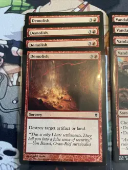 MTG Red Land/Artifact Destroy Sets (4X) Demolish, Vandalize, Reckless Air Strike - Image 2