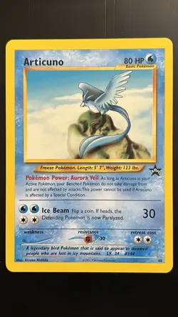 Articuno 48/53 NM Pokemon TCG WOTC Black Star Promo - Image 1