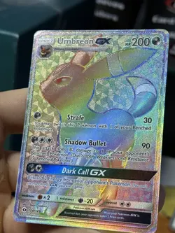 #3 Umbreon GX 154/149 Sun & Moon Base Set 2017 Secret Rainbow Rare Pokemon Card - Image 5