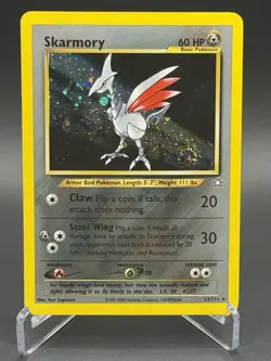 Pokemon TCG Skarmory Neo Genesis Holo Rare Lightly Played - Image 1