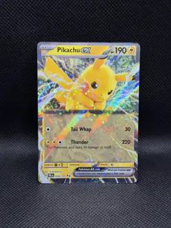 Pikachu ex 028/131 DOUBLE RARE HOLO Prismatic Evolutions Pokemon English Foil - Image 1