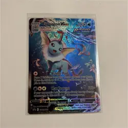 Pokemon Vaporeon VMAX SWSH182 Full Art Rapid Strike Promo Holo Sword & Shield - Image 1
