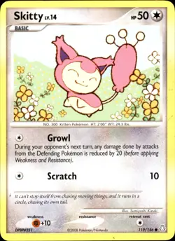 Skitty 119/146 Common - Pokemon Legends Awakened 2008 LP - Image 1