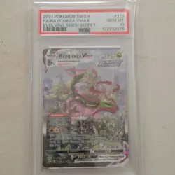 Pokemon Rayquaza VMAX Alternate Art Secret Rare Holo 218/203 PSA 10 - Image 1