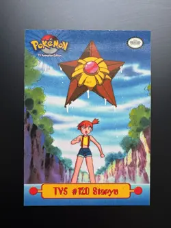 Pokemon Topps - TV5 #120 Staryu with Misty MP - Image 1