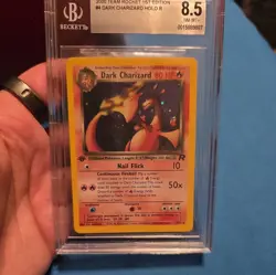 Pokemon Dark Charizard Team Rocket 1st Edition Holo Rare #4 BGS 8.5 Near Mint - Image 1