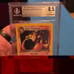 Pokemon Dark Charizard Team Rocket 1st Edition Holo Rare #4 BGS 8.5 Near Mint - Image 2
