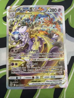 2023 POKEMON SWORD & SHIELD CROWN ZENITH #GG44 MEWTWO VSTAR - Image 1