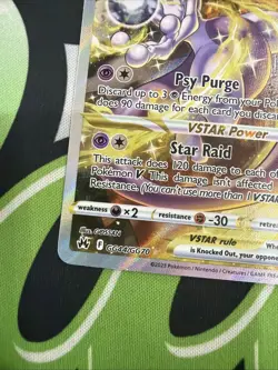 2023 POKEMON SWORD & SHIELD CROWN ZENITH #GG44 MEWTWO VSTAR - Image 5