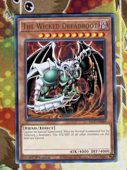 Yugioh The Wicked Dreadroot KICO-EN060 Single - Image 1