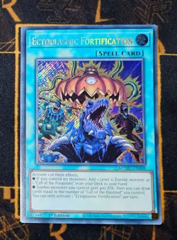 YUGIOH Ectoplasmic Fortification (MZMU-EN008) Secret Rare 1st Edition NM - Image 1