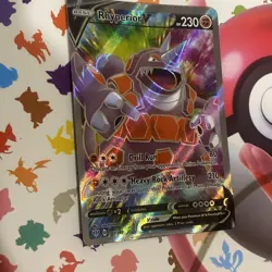 Pokemon TCG Rhyperior v Darkness Ablaze Holo Card 181/189 Full Art Ultra Rare - Image 1