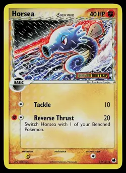 Pokemon Card - Horsea Dragon Frontiers 31/101 Uncommon Reverse Holo Stamped - Image 1
