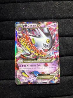 Pokemon TCG Mega Gengar EX Black Star Promos Holo Card XY166 - Image 1