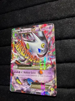 Pokemon TCG Mega Gengar EX Black Star Promos Holo Card XY166 - Image 2
