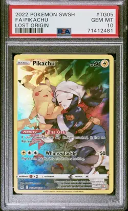 2022 Pokemon Lost Origin Pikachu Full Art TG05 PSA 10!!! Amazing Card 🔥🔥🔥 - Image 1