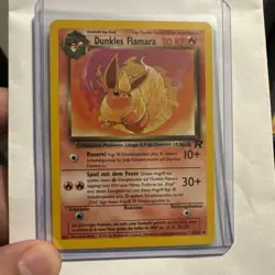 Dark Flareon - Dunkles Flamara (German Pokemon Card) 35/82 Team Rocket set 2000 - Image 1
