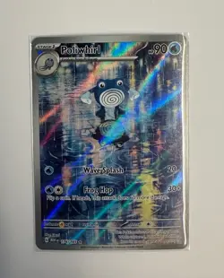 Pokemon TCG Poliwhirl Full Art 176/165 151 Card in NM/M Condition - Image 1