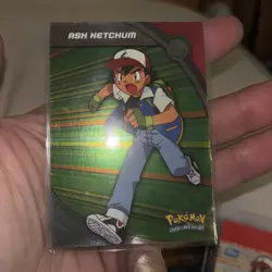 Topps Pokemon Foil Holo Card TV Animation Series 2 HV1 Ash Ketchum - Image 1