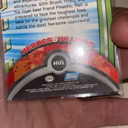 Topps Pokemon Foil Holo Card TV Animation Series 2 HV1 Ash Ketchum - Image 4