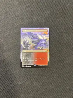 1x Sulfurous Springs - BORDERLESS Dominaria United - MTG Unplayed MINT - Image 1